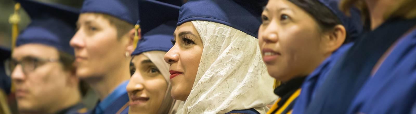 International Student at undergraduate commencement