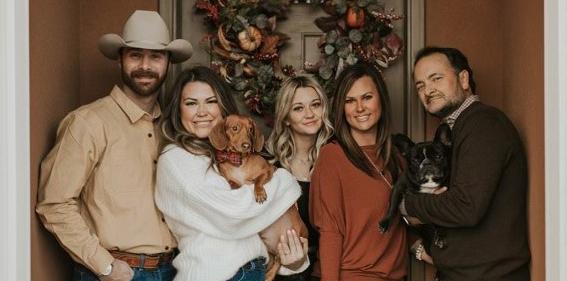 Rick Pieper poses with his wife, two daughters and son-in-law.